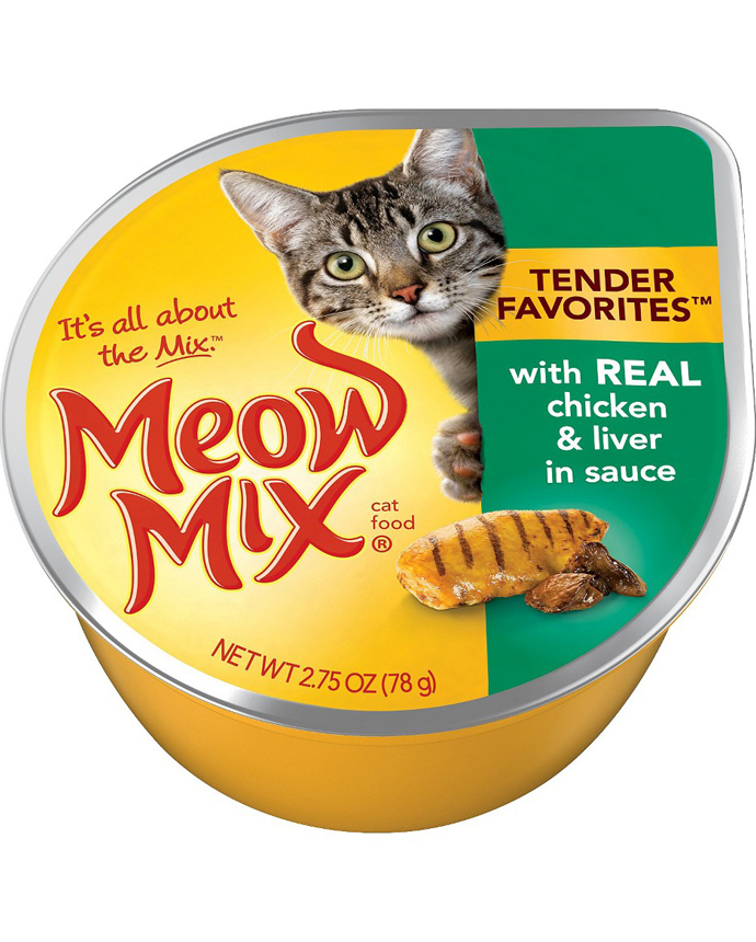 Meow Mix With Chicken Liver Sauce Cat Food 