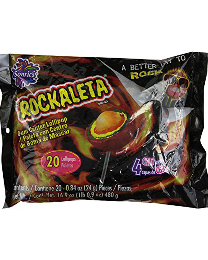 Rockaleta Bag Gum Center Lollipo and Soft Candy