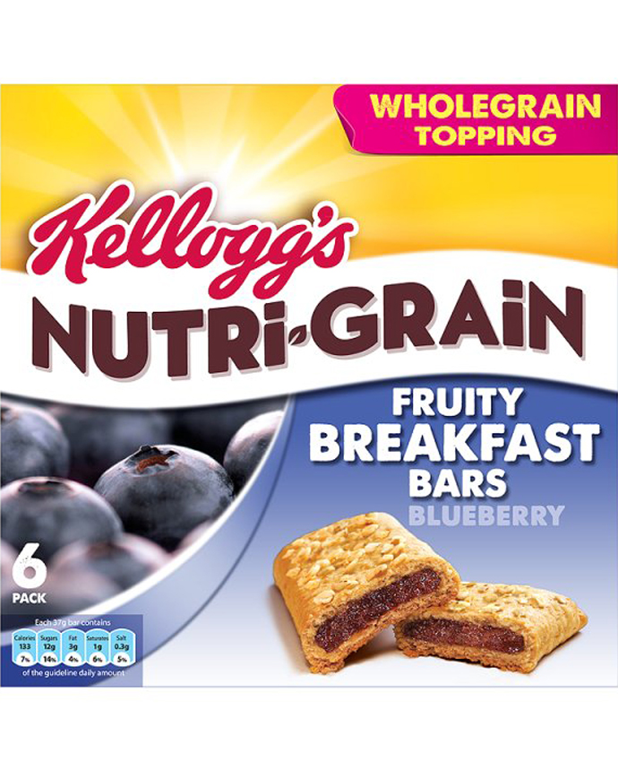 Kelloggs Nutri Grain Blueberry Bars 