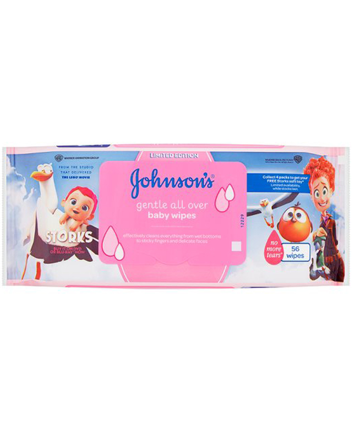 Johnsons Gentle All Over Baby Wipes 