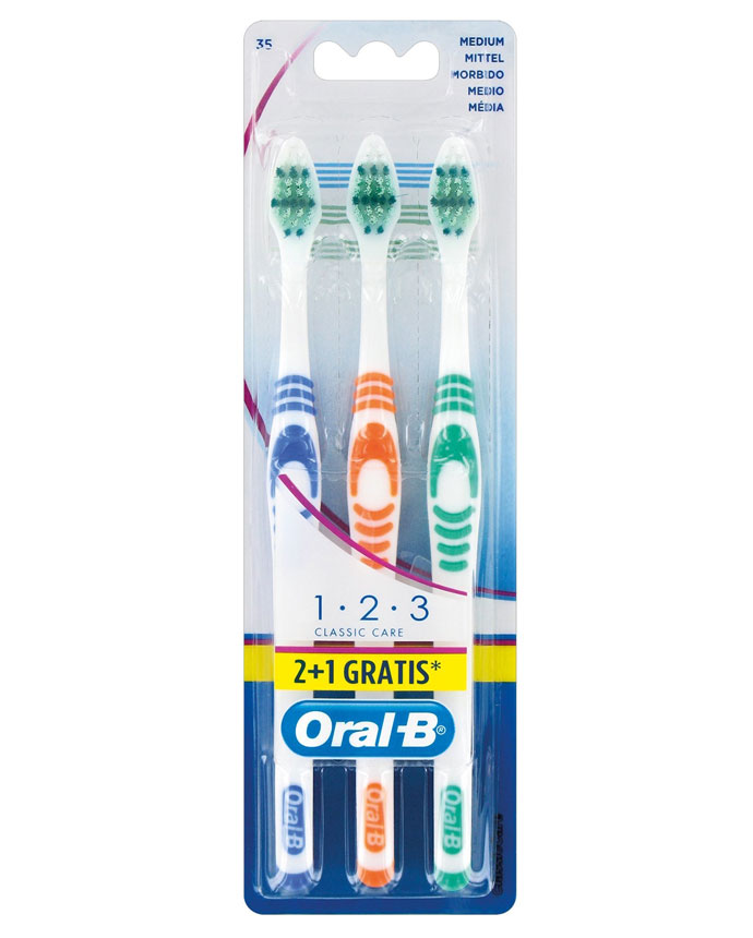 Oral-B 3Pack Classic Care Medium Toothbrush