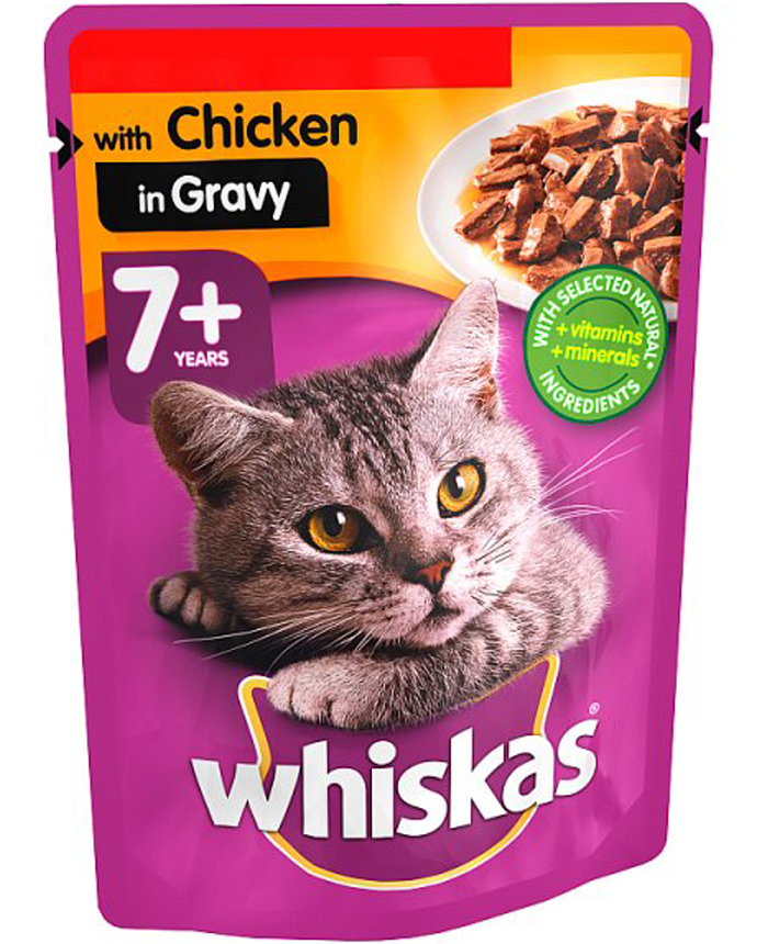 Whiskas Chicken In Gravy 7+ Pouch 100g