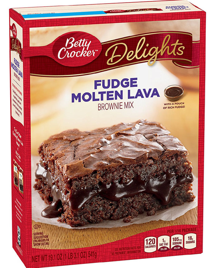 Brownie Mix Delights Fudge Molten Lava 