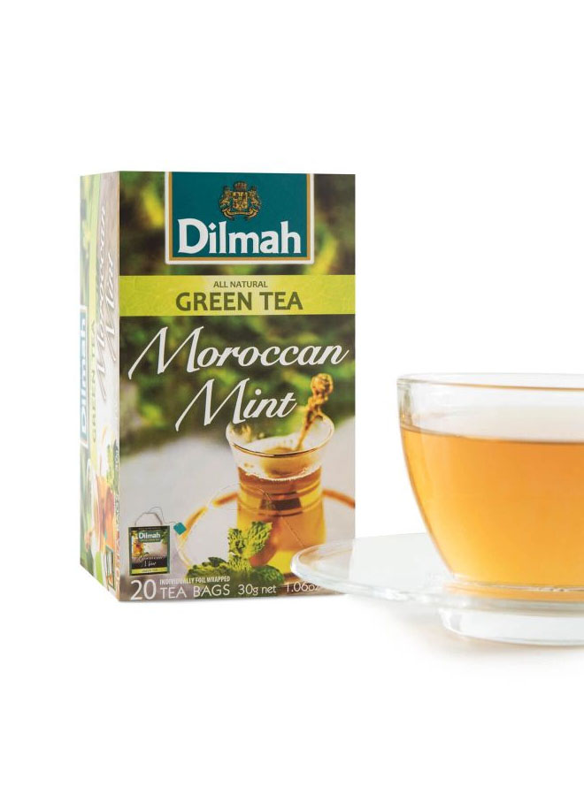Dilmah Tea With Green Tea With Moroccan 20Bags