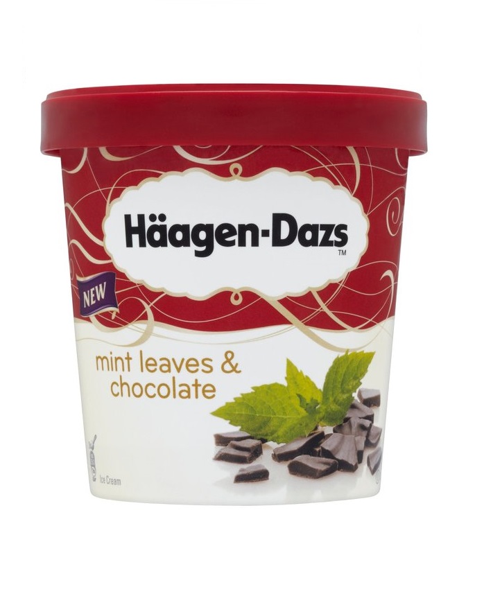 Haagen Dazs Mint Leaves & Chocolate Ice Cream