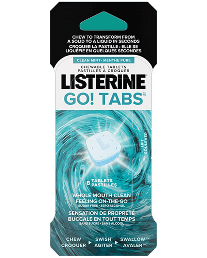 Listerine Tablets Clean Mint Go Tabs 4S 