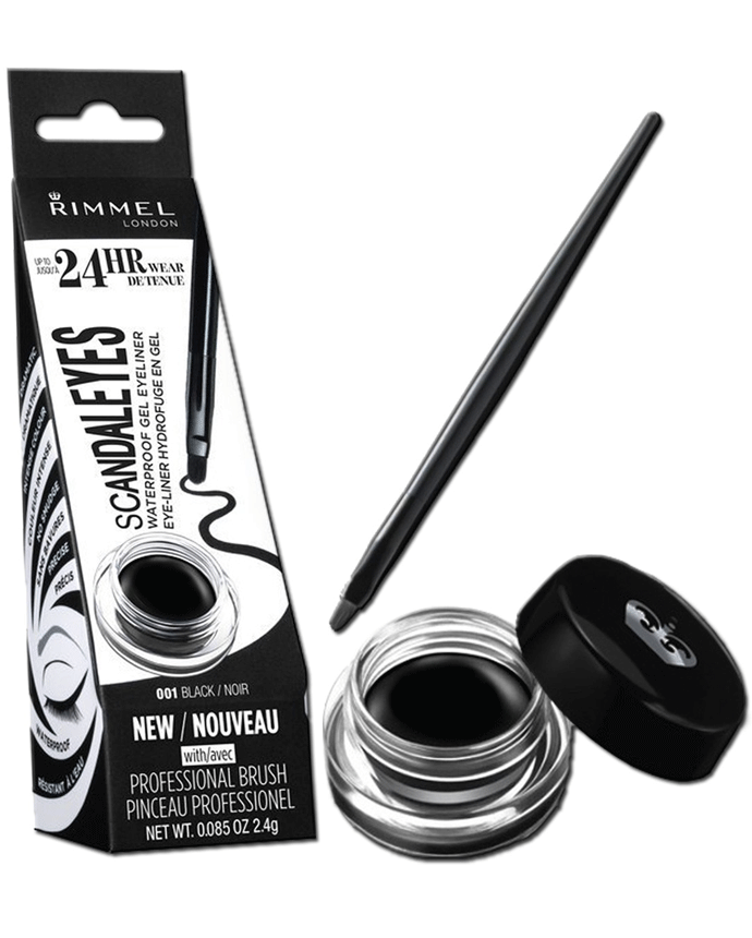 Rimmel London Scandaleyes Water Proof Gel Eyeliner Black - 001