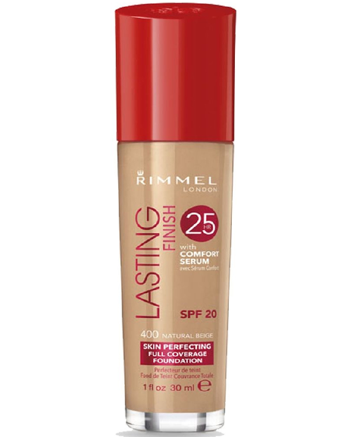 Rimmel London 25Hour Lasting Finish Foundation Natural Beige - 400
