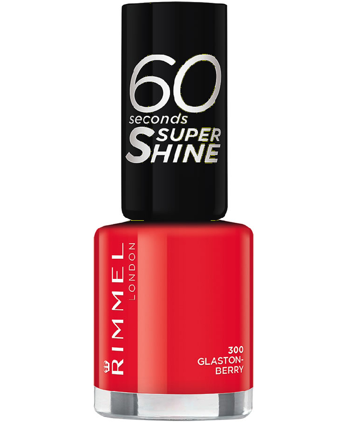 Rimmel London Super Shine Rita Ora Glaston Berry Nail Polish - 300