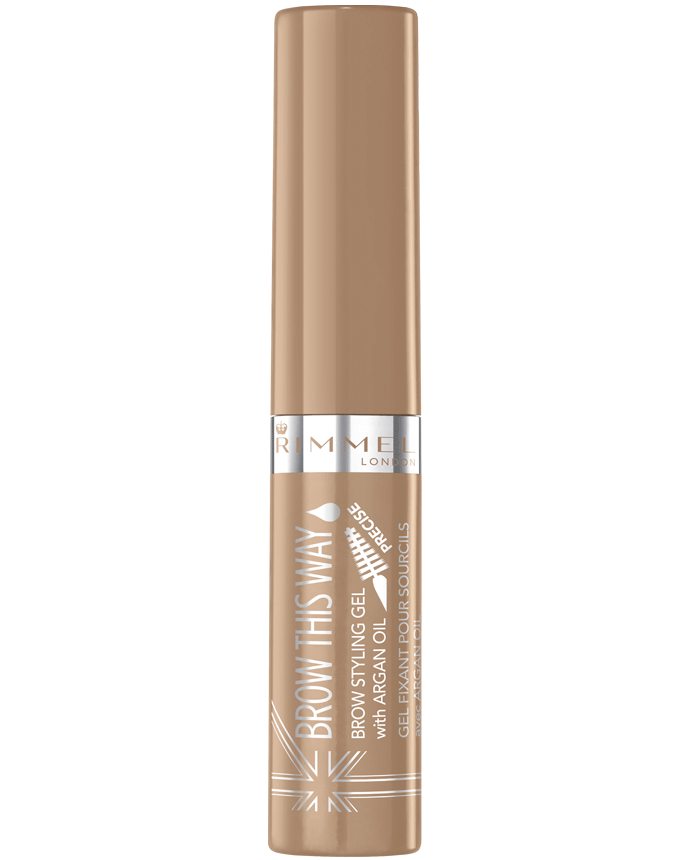 Rimmel Brow This Way Eyebrow Gel Medium Brown with Argan Oil - 004