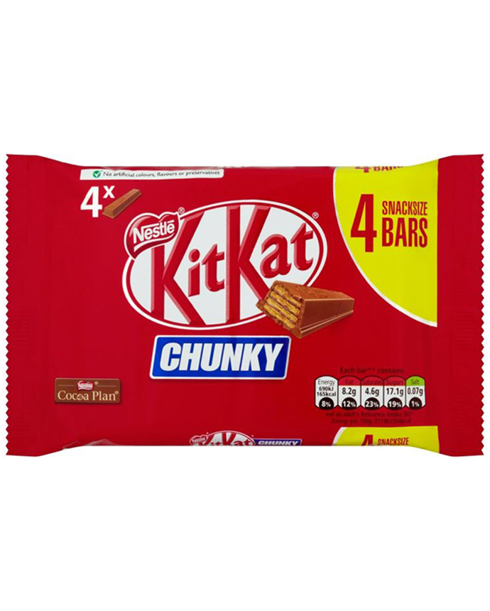 Nestle Kit Kat Chunky 4 Pack 128g