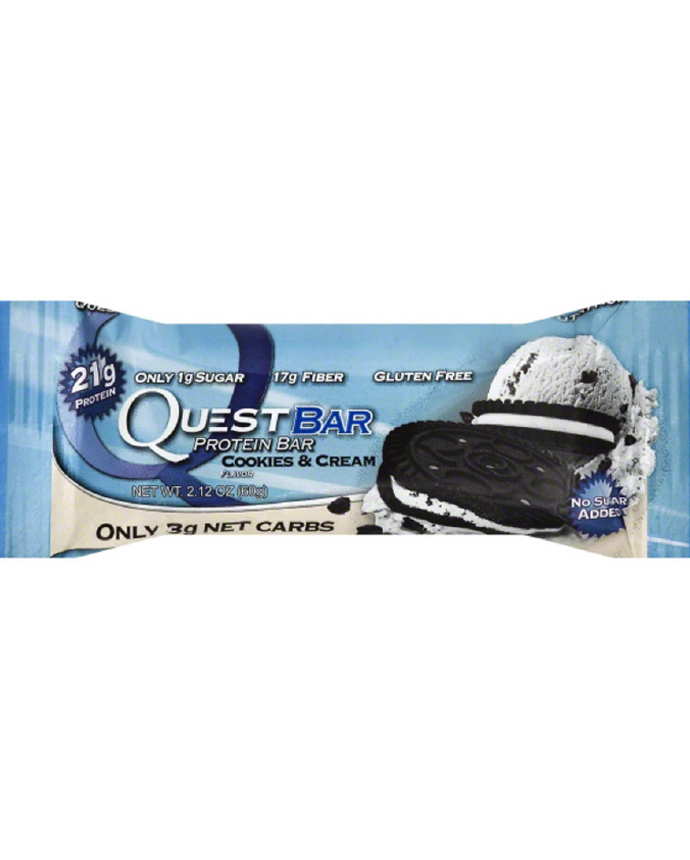 Quest Gluten Free Cookies & Cream Protein Bar 60g