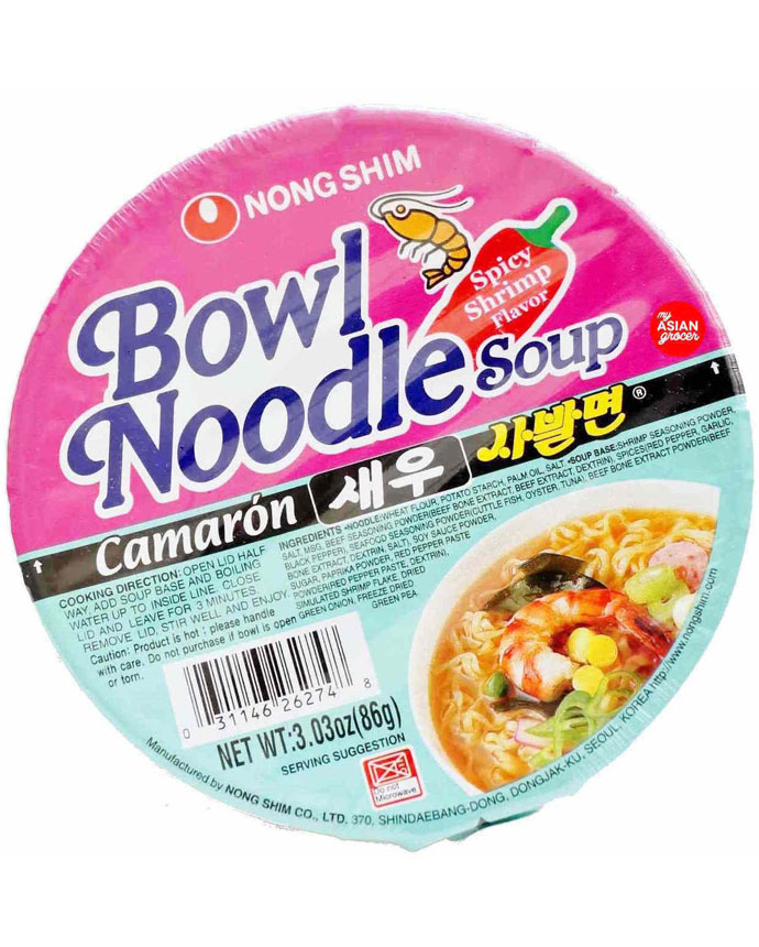 Nong Shim Spicy Shrimp Bowl Noodle 