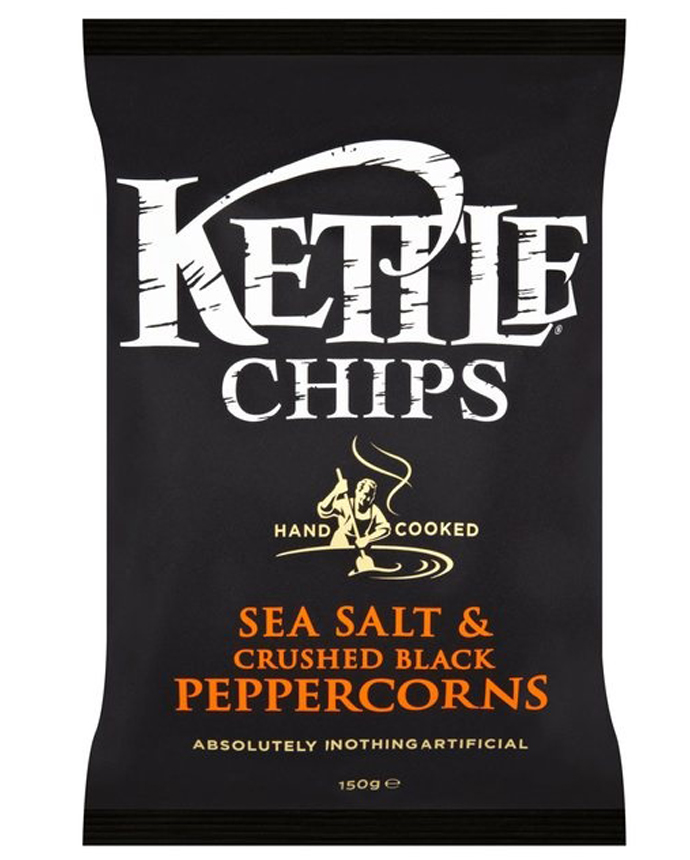 Kettle Sea Salt And Black Pepper Corns Chips