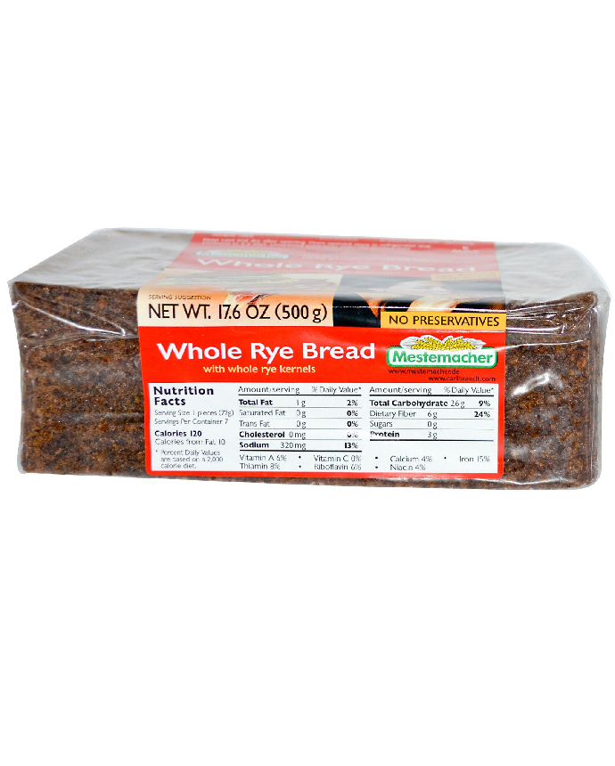 Mestemacher Wholemeal Rye Bread