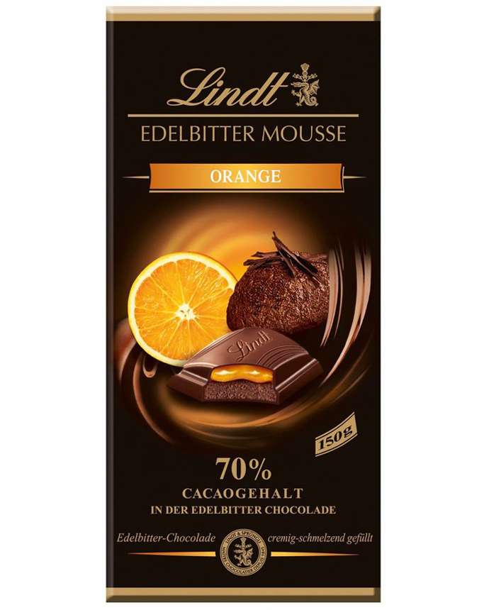 Lindt Mousse 70% Dark Orange Chocolate