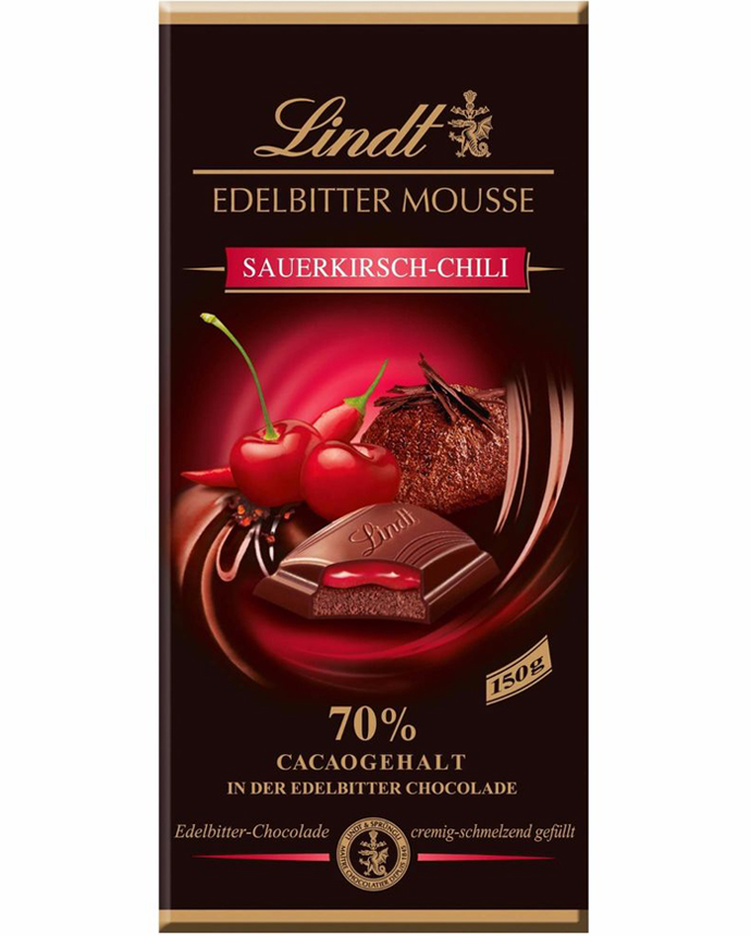Lindt Mousse 70% Cherry & Chilli Chocolate