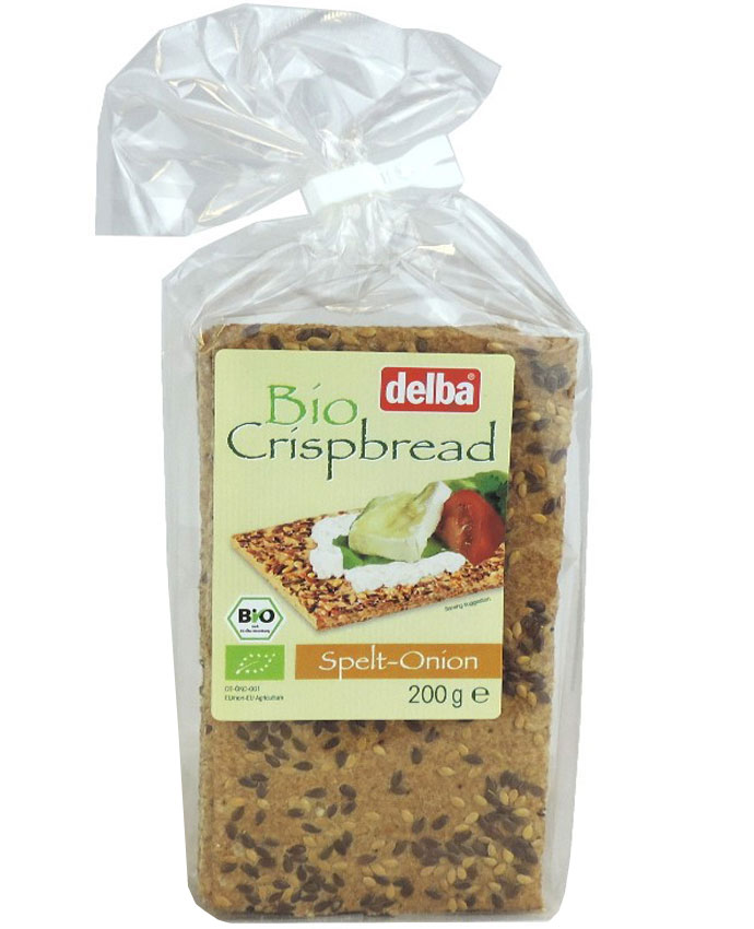 Delba Bio Crispbread Spelt Onion