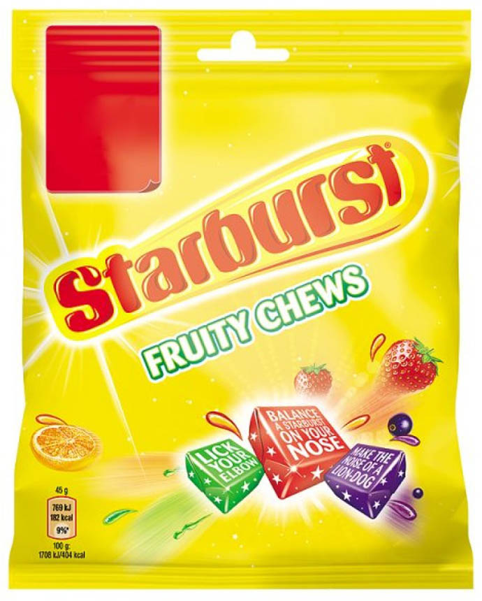 Starburst Fruit Candy Original 150g 