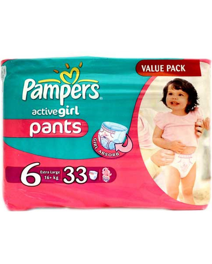 Pampers Active Girl Pants Extra Large Diapers