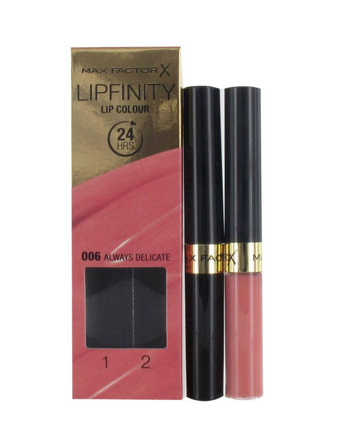 Max Factor Lipfinity Lip Colour Lipstick Always Delicate 006