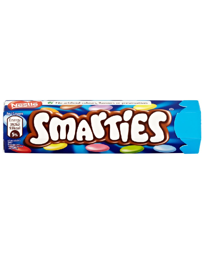 Nestle Smarties Chocolate Tube 38 Grams