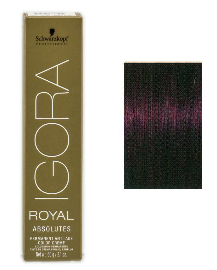 Schwarzkopf Igora Absolutes 4-90 Medium Brown Violet Natural Colour