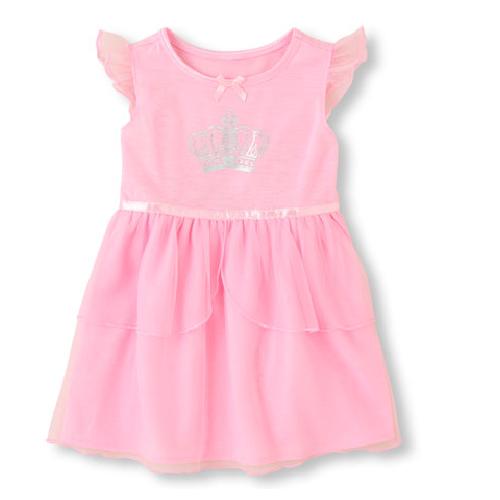 The Children's Place  Girl Princess Nightgown Dress Pink Tint