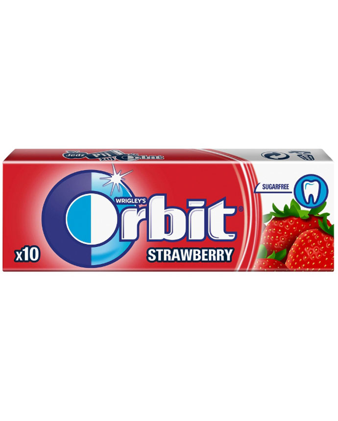 Wrigleys Orbit Strawberry Bubble Gums