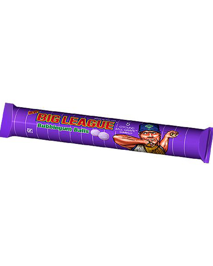 Big League Bubblegum Ball Ground Ball Grape Candy,
