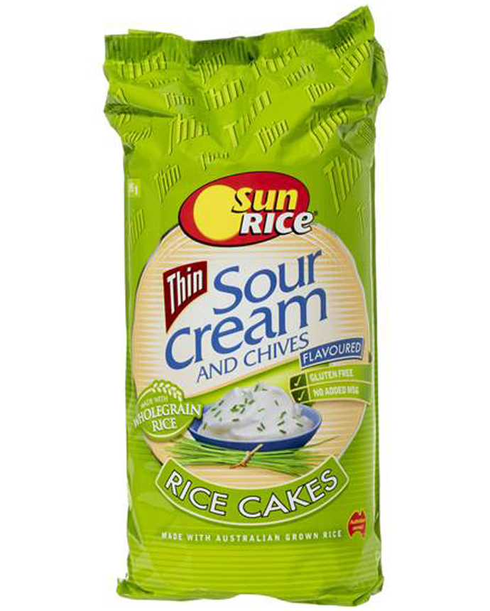 Rice Wholegrain Thin Sour Cream Rice Cakes