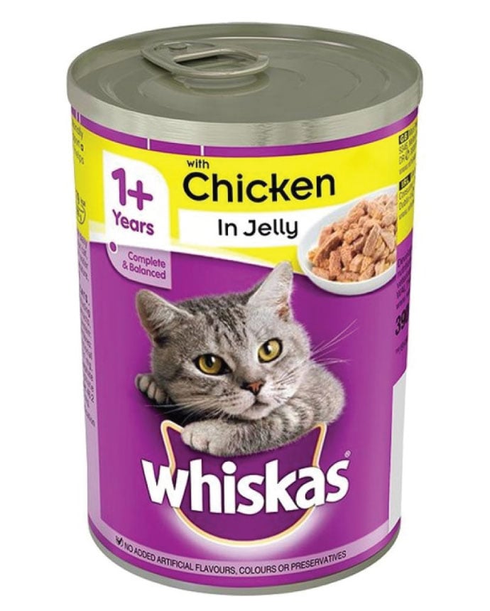 Whiskas 1+ Cat Tin with Chicken in Jelly