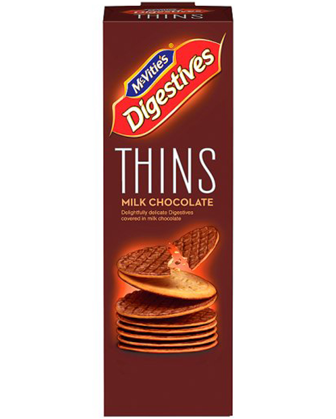 Mcvities Thins Milk Chocolate Biscuits 180g