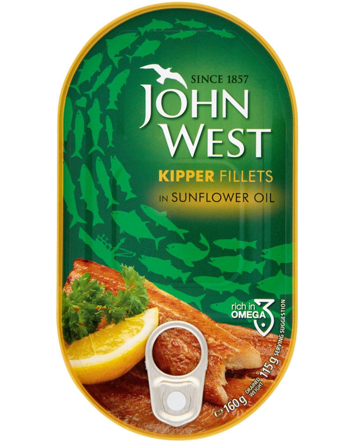 John West Tuna Kipper Fillets in Sunflower Oil