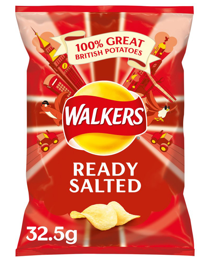 Walkers Ready Salted Crisps 32.5g