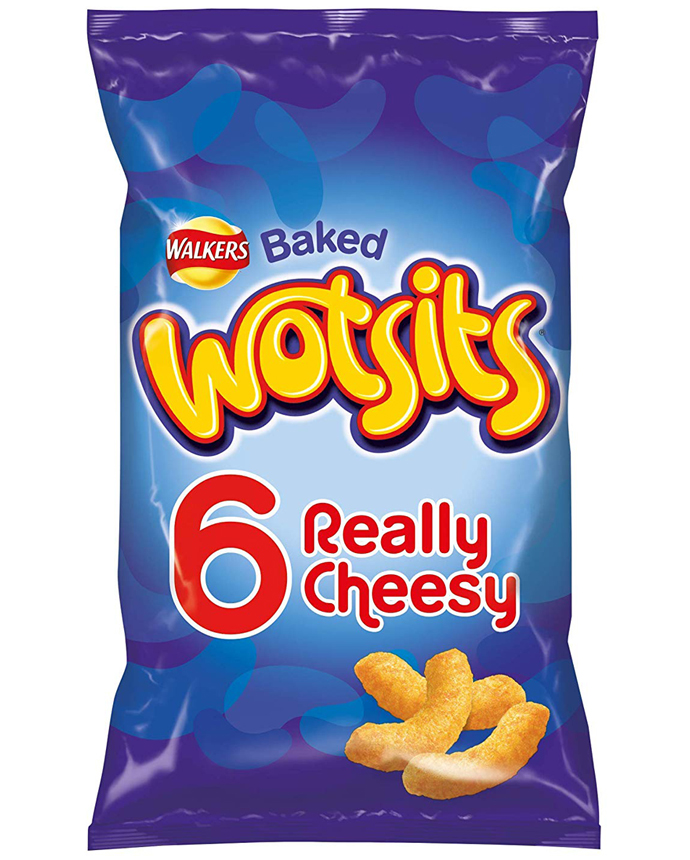 Walkers Chips Wotsits Really Cheesy 6 Pack 99g