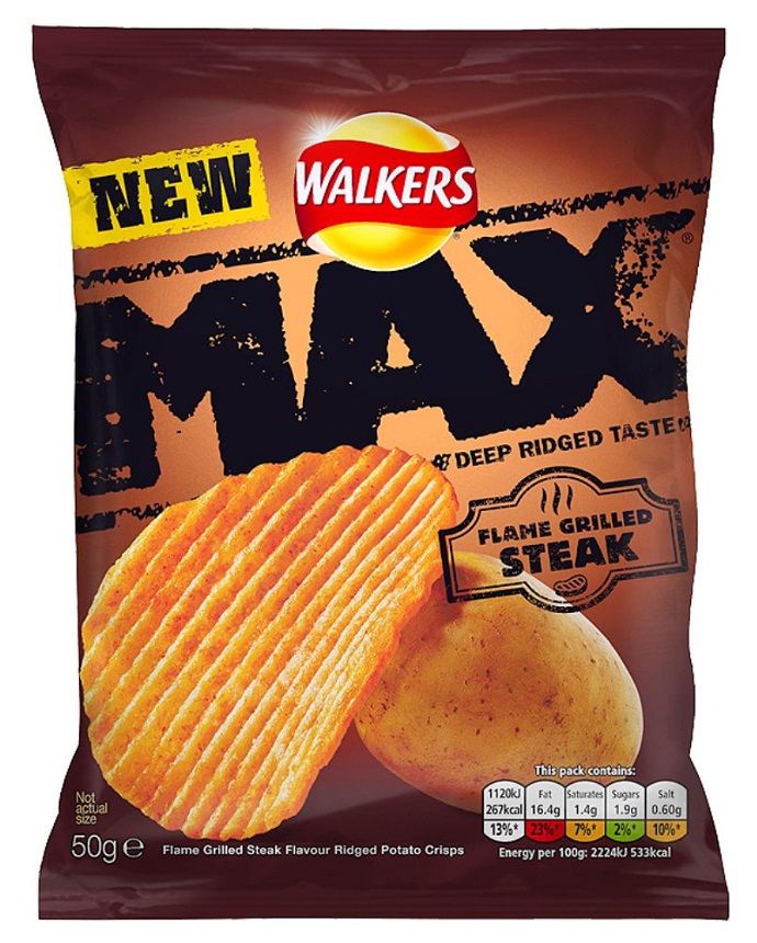 Walker Chip Max Flame Grilled Steak 50g
