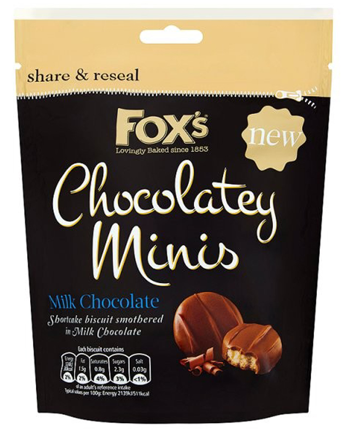 Fox's Chocolatey Minis Milk Chocolate 120g