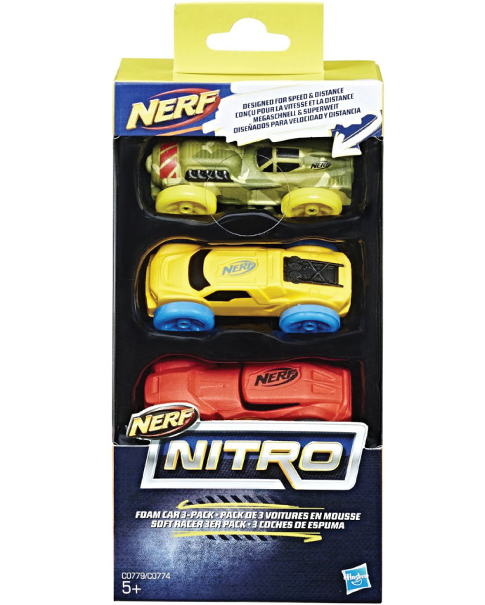 Nerf Nitro Soft Racer 3-Pack Cars