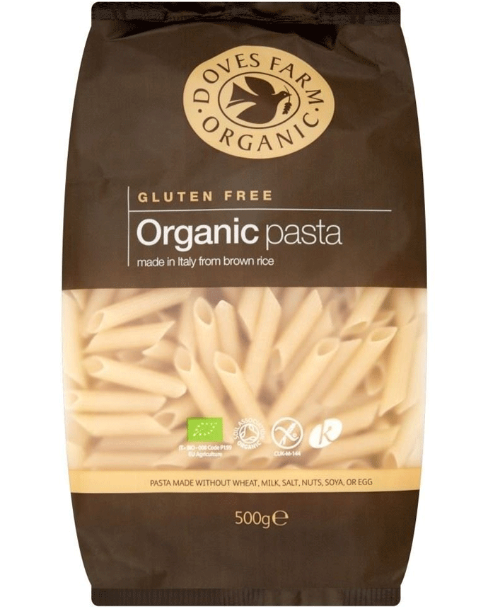 Doves Farm Gluten Free Penne Pasta Brown Rice