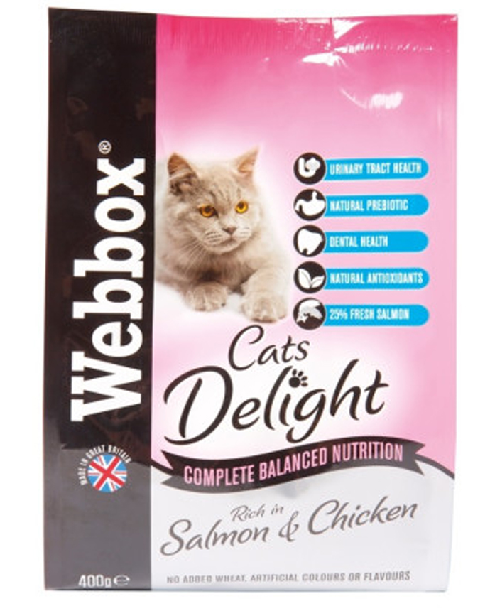 Webbox Cats Delight Salmon & Chicken 400g