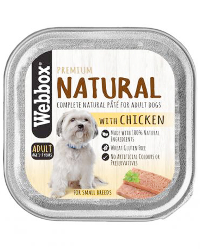 Webbox Natural Dog Food With Chicken 150g 