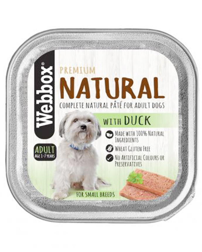 Webbox Natural Dog Food With Duck 150g 