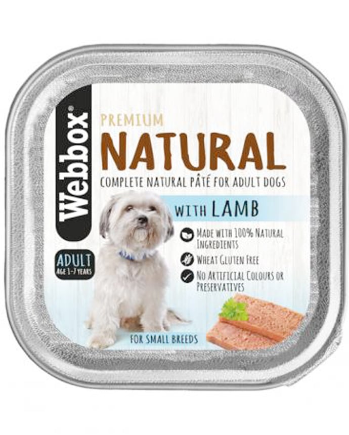 Webbox Natural Dog Food With Lamb 150g 