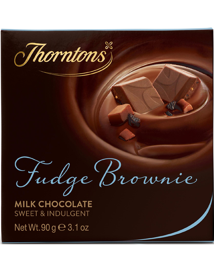 Thorntons Milk Chocolate Block Fudge Brownie 90g