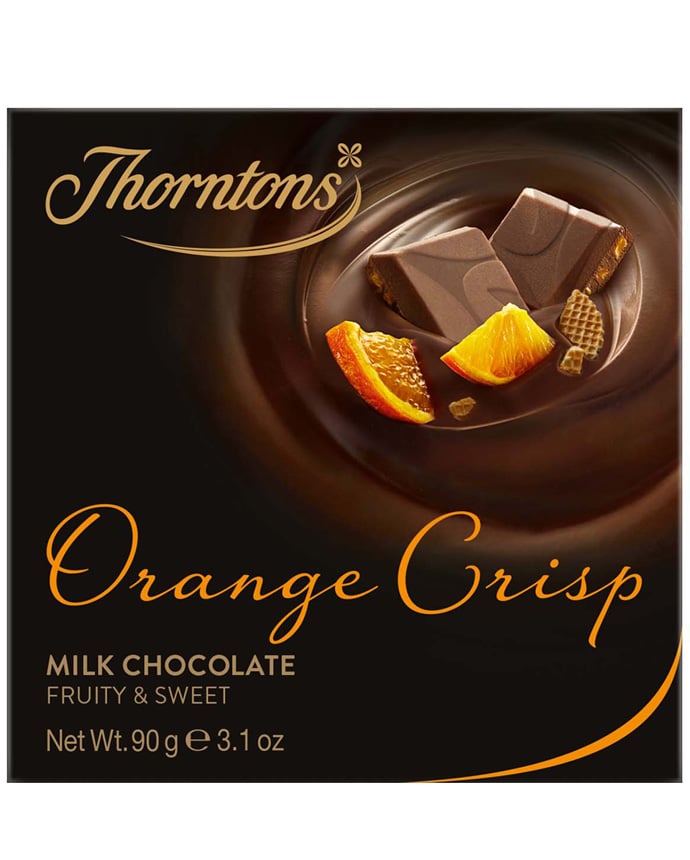 Thorntons Orange Crisp Milk Chocolate Bar 90g