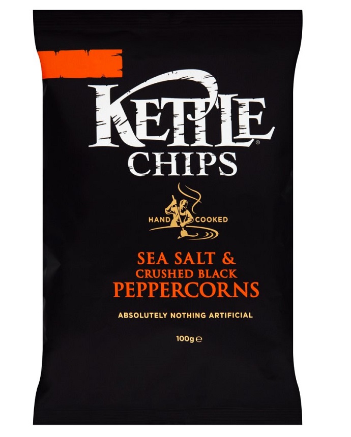 Kettle Sea Salt & Crushed Black Peppercorns Chips