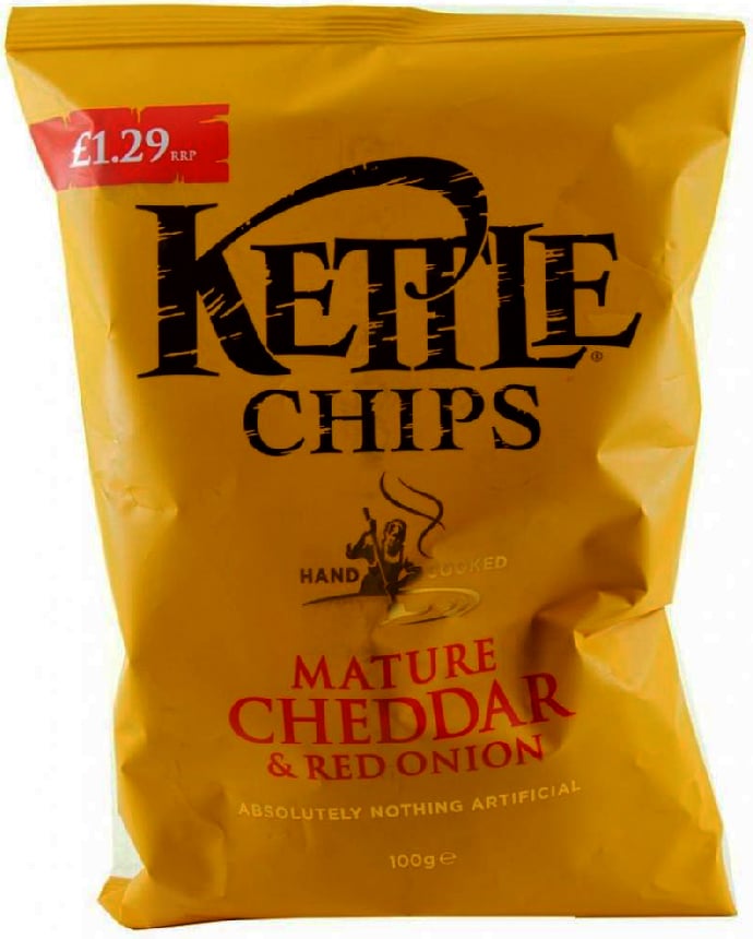 Kettle Chips Mature Cheddar and Red Onion