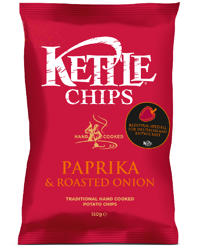 Kettle Chips Paprika & Roasted Onion Potato Chips 150 Grams