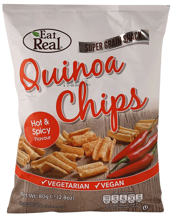 Eat Real Quinoa Chips Hot & Spicy